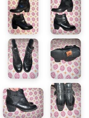 Rag & Bone Black Leather Women’s Ankle Boots - Classic Block Heel size 38